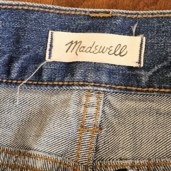 Madewell Size 25 Relaxed Straight‎ Leg Denim Jeans Ankle Length Zipper Pockets - Picture 12 of 15